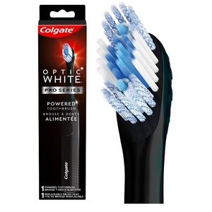 Colgate Optic White Pro Series Sonic Battery Powered Toothbrush, Black